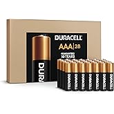 Duracell Coppertop AAA Batteries, 28 Count Pack Triple A Battery with Long-Lasting Power for Household and Office Devices (Ecommerce Packaging)