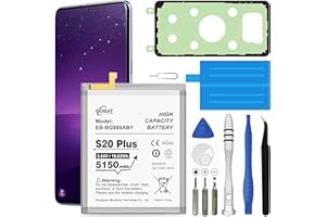 GOBAT Replacement for Samsung Galaxy S20 Plus Battery,5150mAh High Capacity Battery Compatible with Samsung Galaxy S20 Plus Model (SM-G985 SM-G985F S20+ 5G) with Replacement Tool Kits,EB-BG985ABY