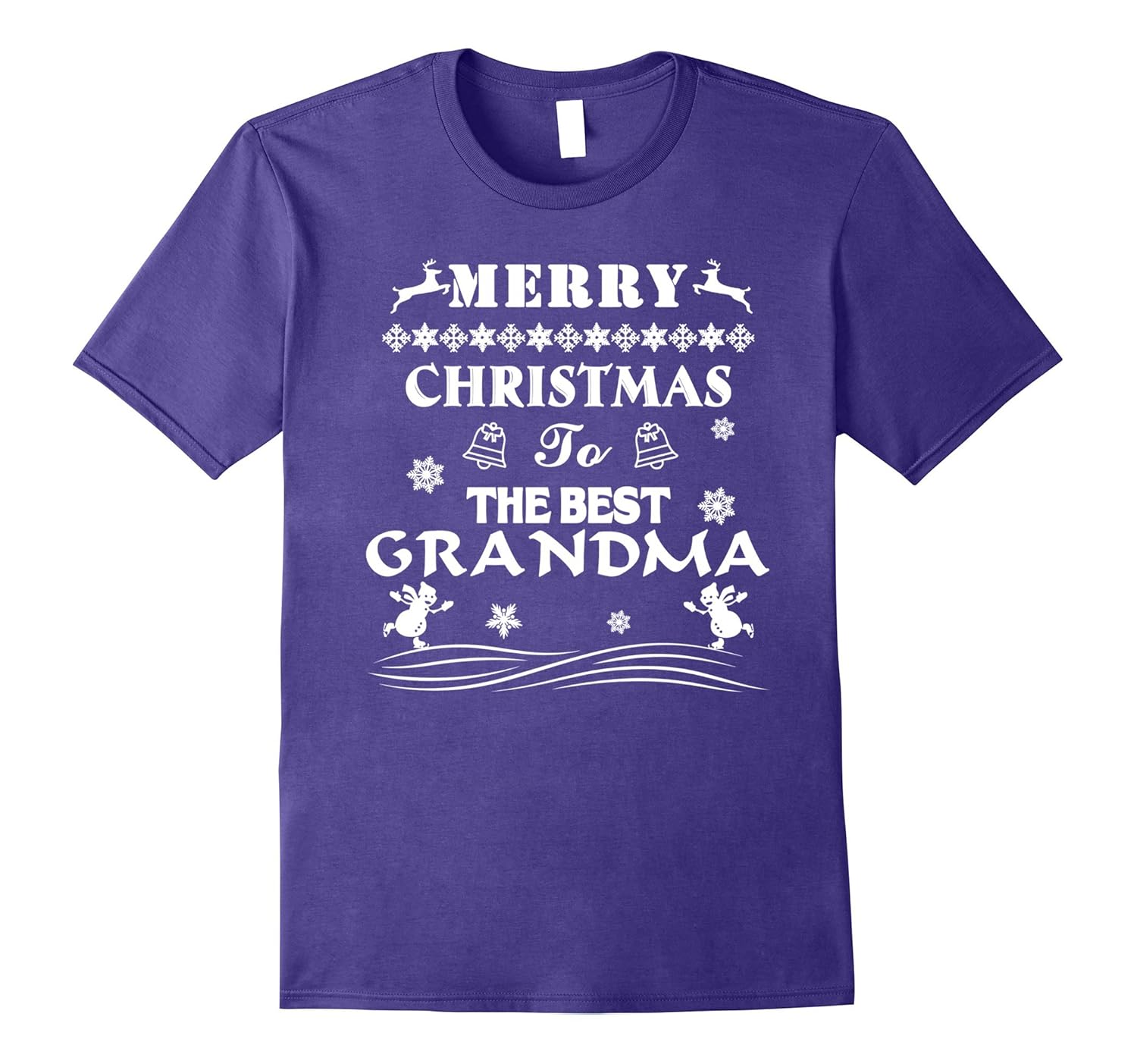 Merry Christmas To The Best Grandma T Shirt, Grandma Gift-ANZ