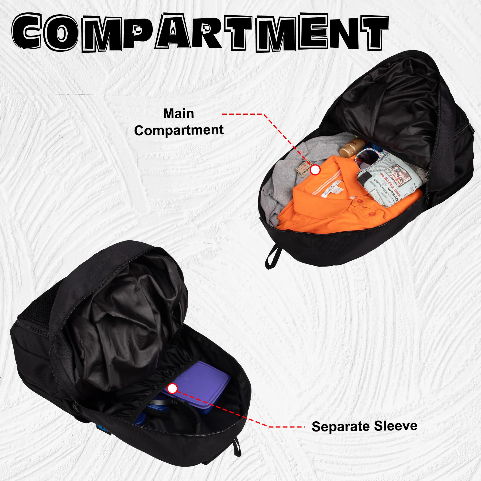 WHACKK Strike Football Bag Black | Football Kit Bag with Ball, Shoe & Boot Compartment | Sports Backpack for Men, Women & Kids Training and Match Day 4