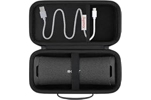 Supmay Hard Carrying Case for Sony ULT Field 1 Wireless Ultra Portable Bluetooth Compact Speaker, Wireless Portable Speaker Protection Case with Mesh Pocket for Charging Cables, Black