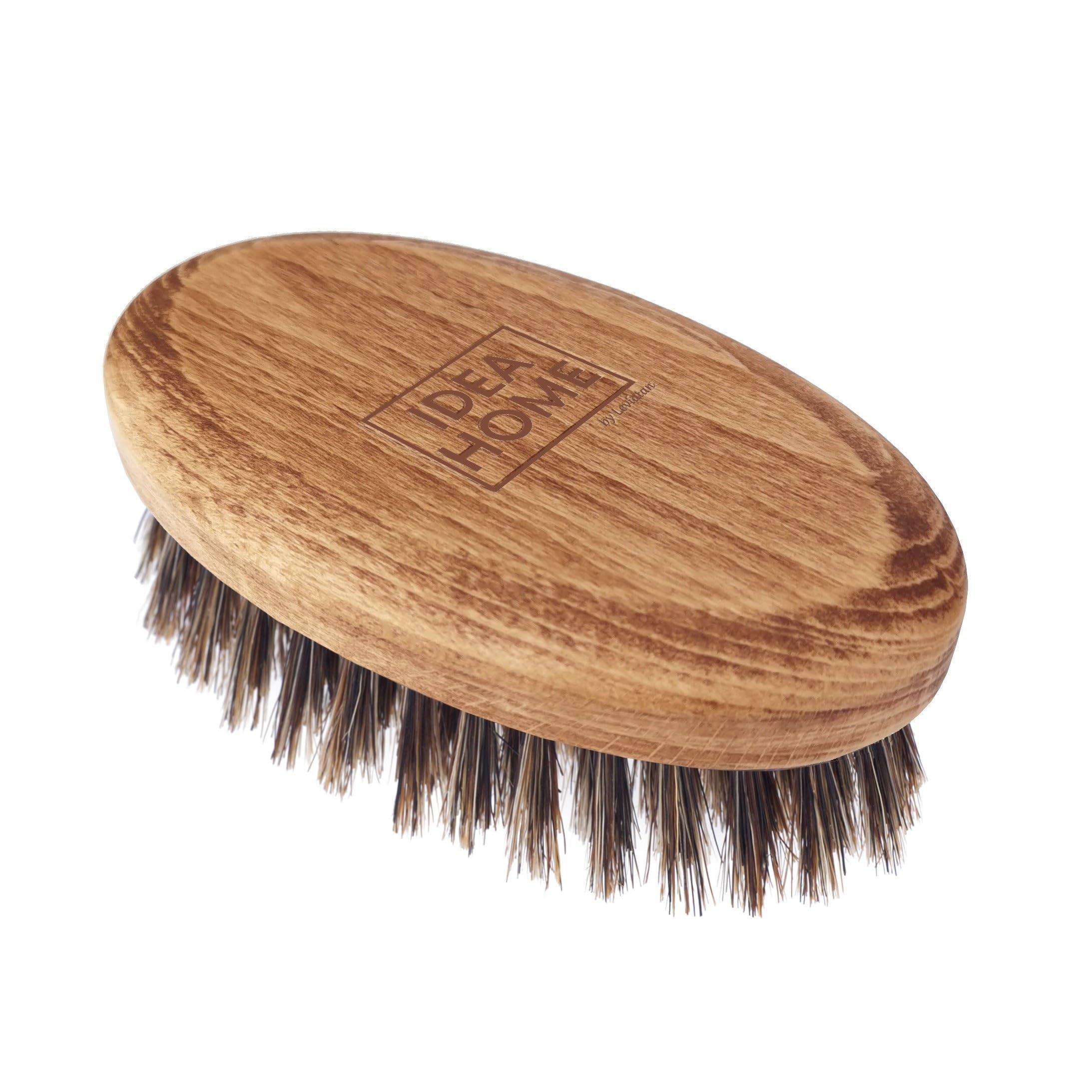 LEVIATAN Antonio Beard Brush Made of Boar Bristles, Boar Bristle Brush, Beard Care, Natural Beard Brush, Beard Styling, Facial Hair Care