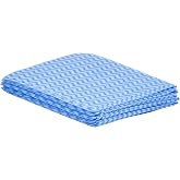 Superio Handy Wipes for Kitchen - Blue Reusable Multi-Purpose Heavy-Duty Cleaning Cloth for House, Bathroom, and Office. Disposable Dish Towel (5)