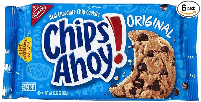 Nabisco Chips Ahoy Real Chocolate Chip Cookies Original 13 Oz Pack Of 6 Amazon Com Grocery Gourmet Food