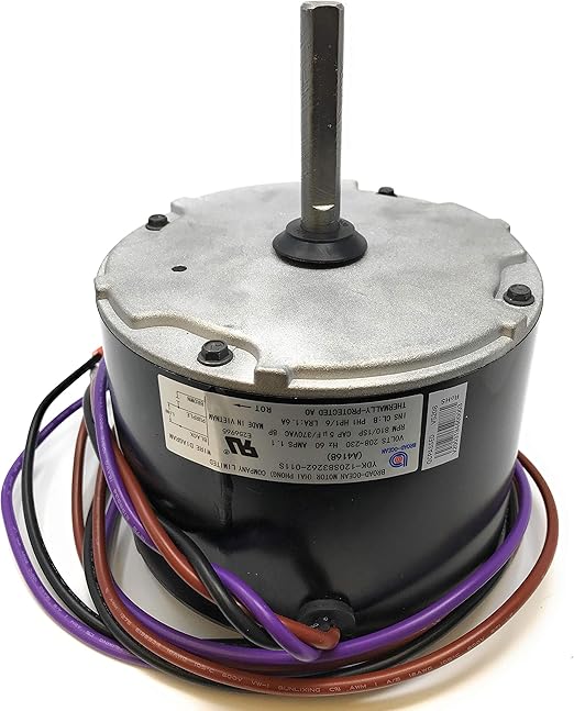 A4168, Goodman Condenser Fan Motor 0131M00060S, 1/6HP, 810RPM Amazon