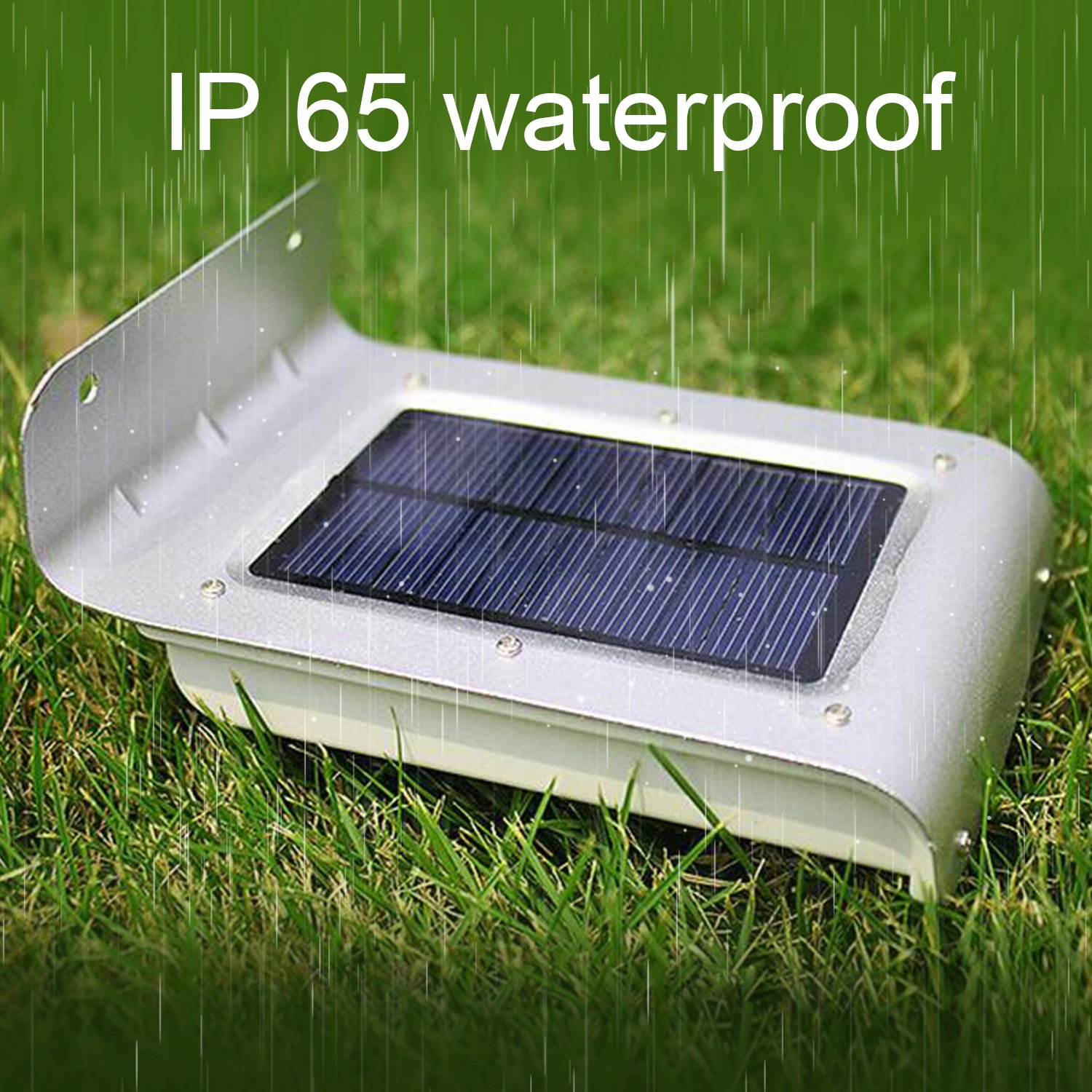 16 LED Solar Light, LTE Outdoor Wireless Solar Powered PIR Motion Sensor Security Wall Light Lamp with two Intelligent Modes for Garden, Patio and Pathway, Deck, Yard (2 PCS)