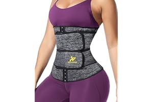 NINGMI Sauna Waist Trainer for Women - Workout Sweat Waist Trimmer Womens Corset Waste Belly Belt Tummy Stomach Wrap Gym