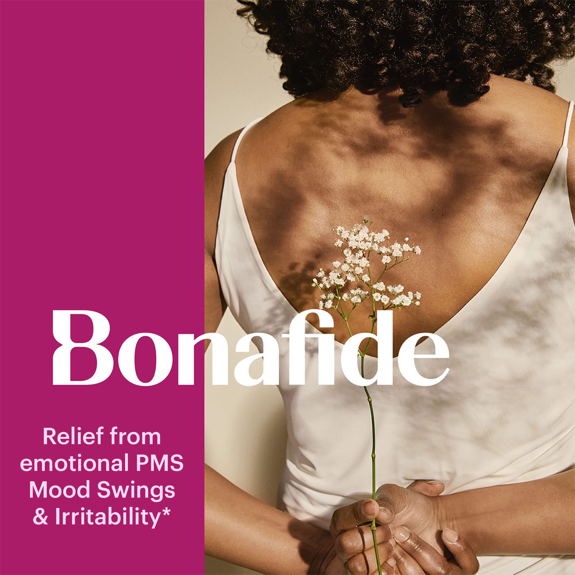 Serenol by Bonafide. Relief from Hormonal Mood Swings, Irritability, & PMS Bloating. — 3-Month Supply (180 Tablets)