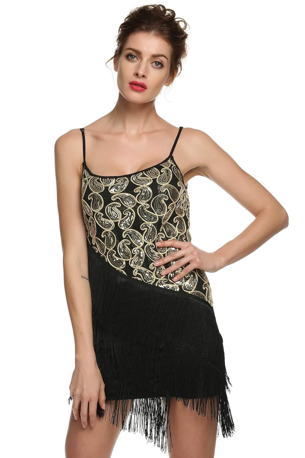 plus size tassel dress