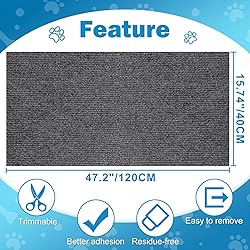 ENONCI Cat Carpet Protector 47.2"x15.8", Wall
