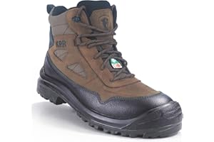 KPR Mens Work Composite Steel Toe Boots CSA Approved Waterproof Safety Shoes 6" - ESR Oil, Slip, Heat, Puncture Resistant