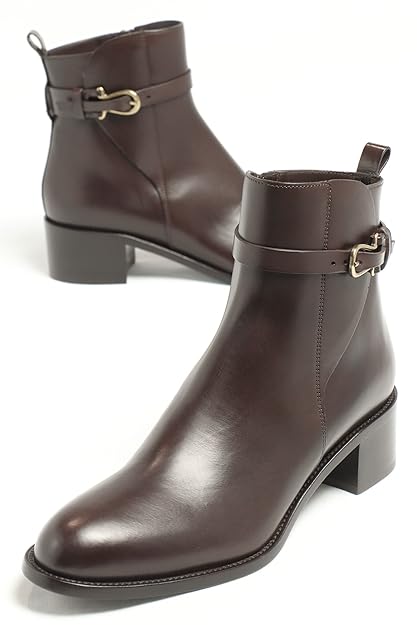 Amazon サルトル レザー サイドベルト ショートブーツ 38