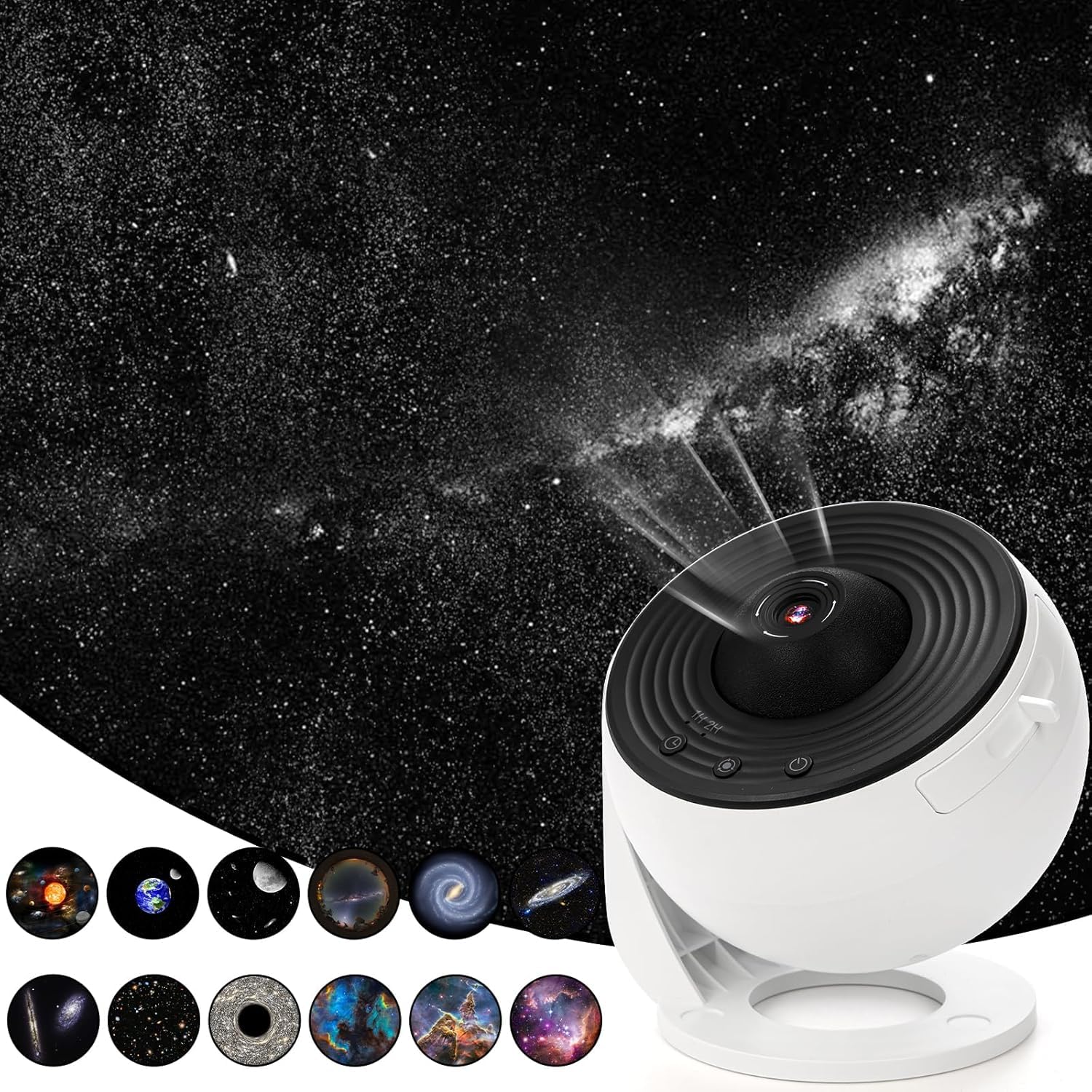Photo 1 of **MISSING ADAPTER**
Hbaushun Planetarium Projector,Galaxy Projector Star Projector Light with Replaceable 13 Galaxy Discs,360° Rotation Night Sky Projector for Kids Adults Ceiling Home Bedroom Living Room Decor