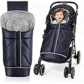 Universal Stroller Blanket & Stroller Footmuff,Water-Repellent Bunting Bag for Babies,Toddlers and Kids,Zipper Footmuff for Stroller,Stroller Winter Cover Warm Baby Sleeping Bag