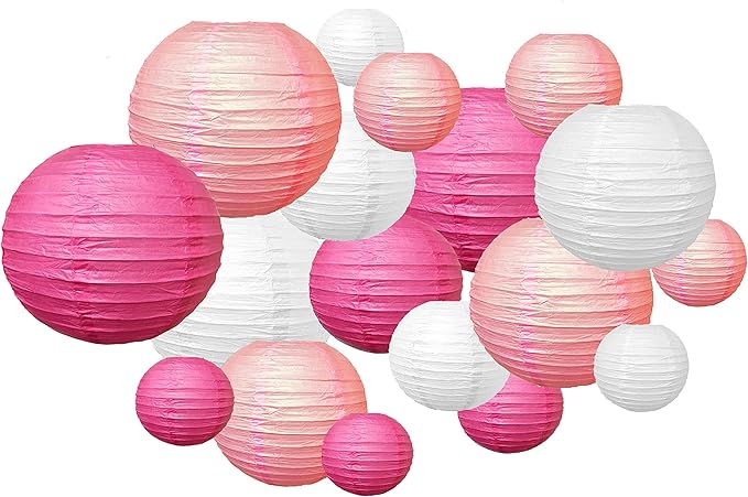 paper lanterns centerpieces for baby shower