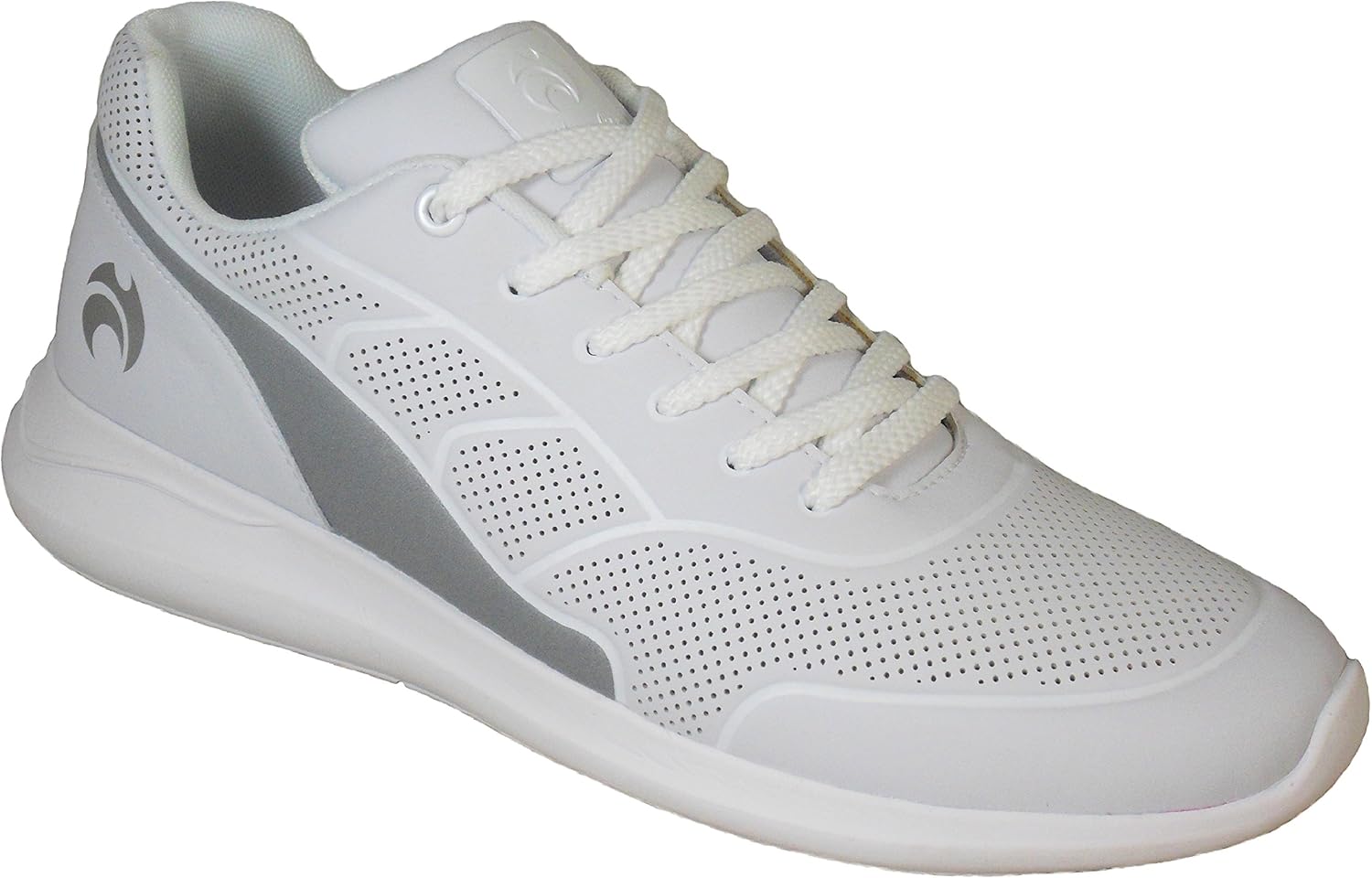 Henselite Mens HM74 Lightweight Impact X Lawn Bowls Shoes White/Grey