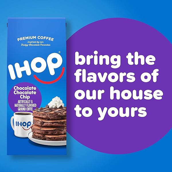 IHOP CHOCOLATE CHOCOLATE CHIP FLAVORED GROUND COFFEE, 11 OZ BAG