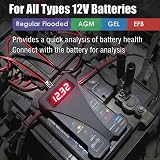 MOTOPOWER MP0514B 12V Digital Battery Tester with LCD Display and LEDs view 5
