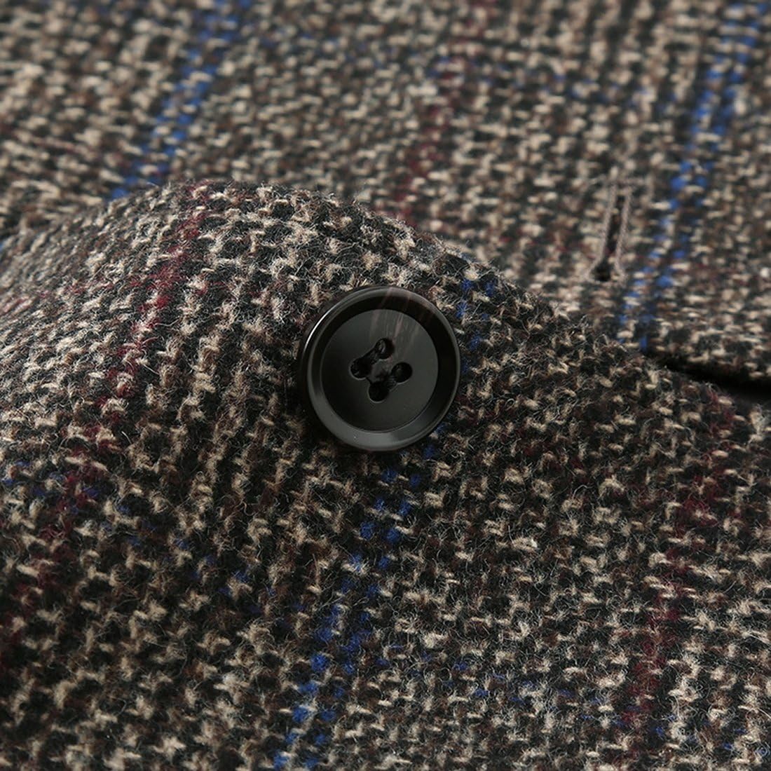 Yeokou Mens Casual Slim Winter Two Buttons Lapel Wool Blazers Sport Jacket Coat