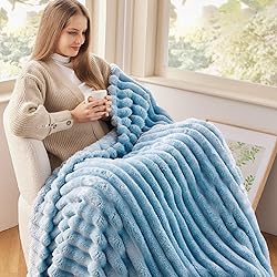 NEWCOSPLAY Super Soft Throw Blanket Blue Premium