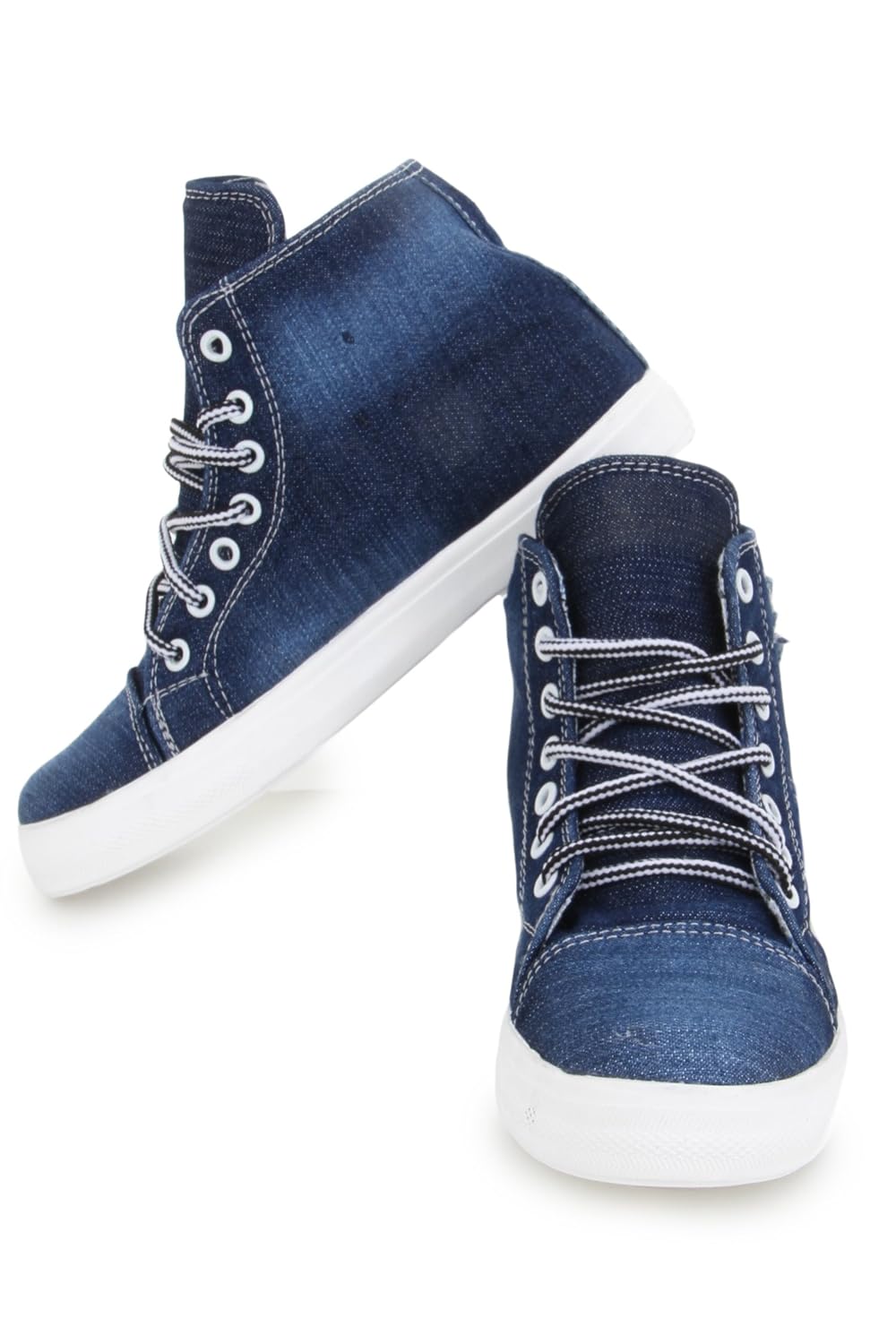 trendy fashion denim ankle boots
