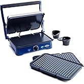 Blue Diamond CC002899-001 Sizzle Deluxe Electric Griddle and Grill Pan, Plates