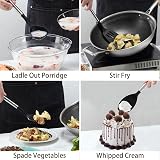 BEWOS 38-Piece Silicone Kitchen Utensils Set with Holder and Hooks view 7