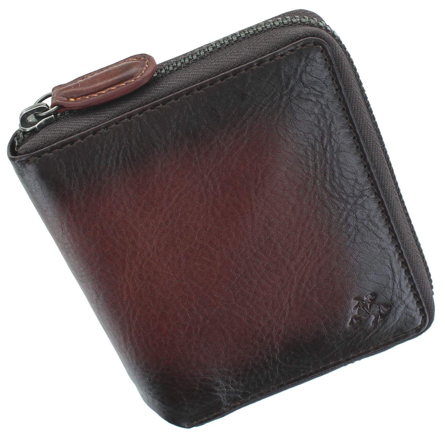 VISCONTI Atelier Collection Leather Wallet with RFID and Tap and Go AT65 Burnished Tan