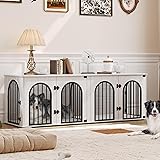 Hzuaneri Dog Crate Furniture, 71" Heavy Duty Dog