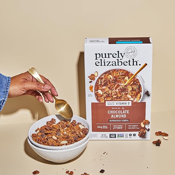 PURELY ELIZABETH, CEREAL SUPERFOOD CHOCOLATE ALMOND, 11 OUNCE