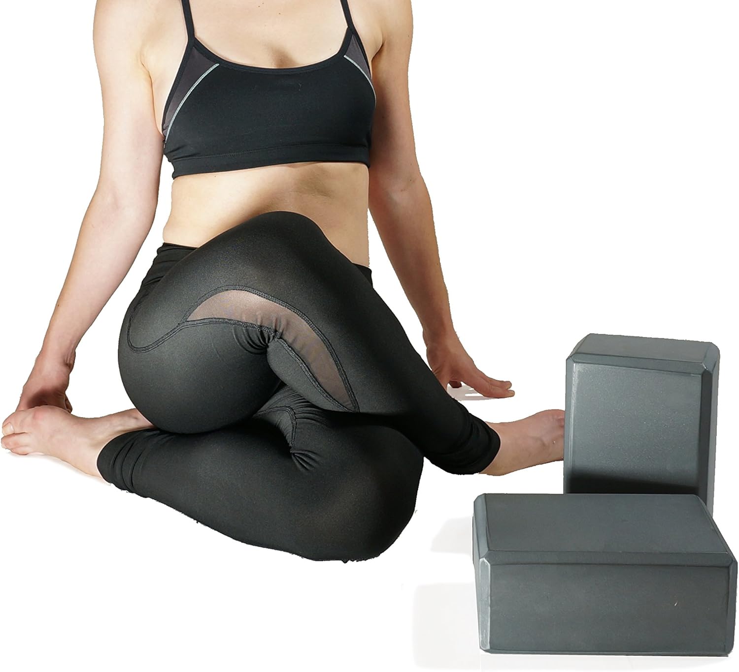 Amazon.com: Dimok - Juego de bloques de yoga y correa ...