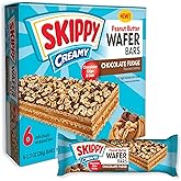 SKIPPY Creamy Peanut Butter And Chocolate Fudge Wafer Snack Bar, 1.3 Oz (36g)/Bar 6 ct