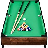 Best Choice Products Tabletop Billiard Table, Pool Game Table for Living Room, Game Room w/ 2 Cue Sticks, Ball Set, Storage Bag