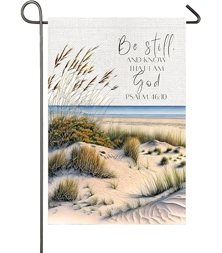 Religiöse Gartenflagge Mit Bibelvers (Sprüche 3:5-6) – Trust In The Lord, Wetterfest & Beidseitig Bedruckt
