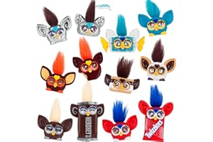 Furby Minis 12 Pack of The Hershey Company Figures, Tiny Collectible 1 Inch Candy Toys for Kids 6+