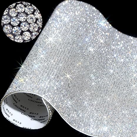 U So Shiny Bling Car Seat Cover - Rhinestone Sparkle Back Seat Cushion For Women - Black Flannel Leather With Non-Slip Bottom