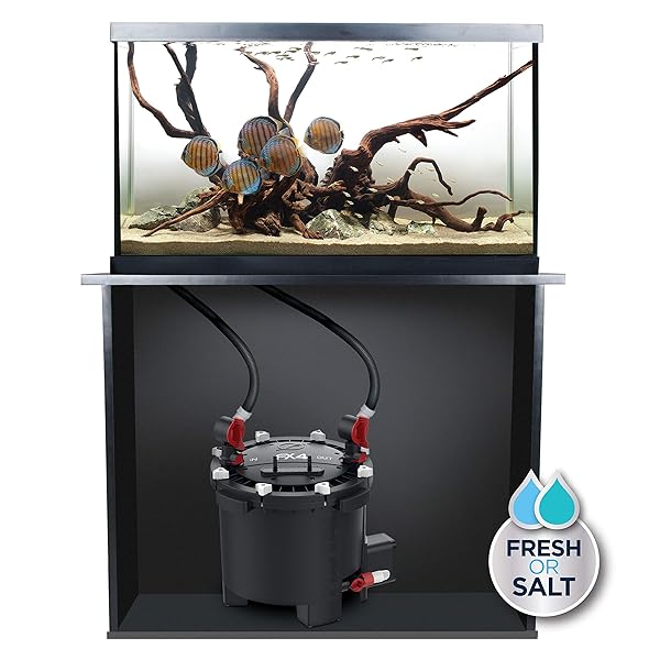 FLUVAL FX4 HIGH PERFORMANCE AQUARIUM FILTER, CANISTER FILTER FOR AQUARIUMS UP TO 250 GAL.