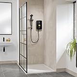 Triton Amala Metallic 8.5kW Electric Shower Black Brushed Brass with Hose view 7