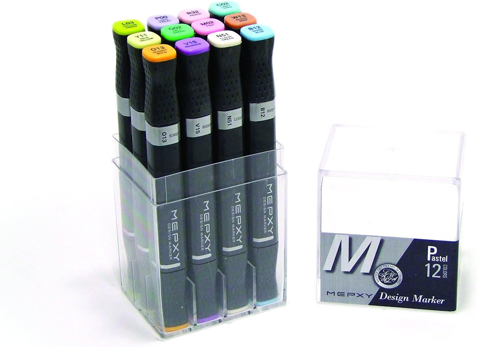 Mepxy Design Marker Set of 12color - Pastel