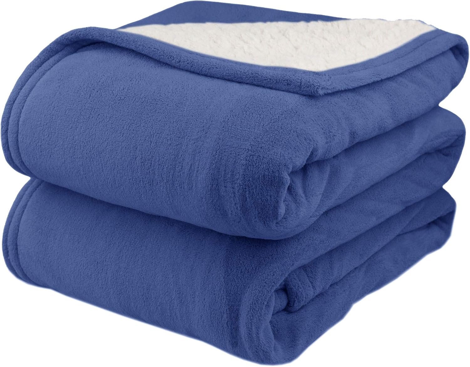 Biddeford 2061-9052140-500 MicroPlush Sherpa Electric Heated Blanket Full Denim: Home & Kitchen