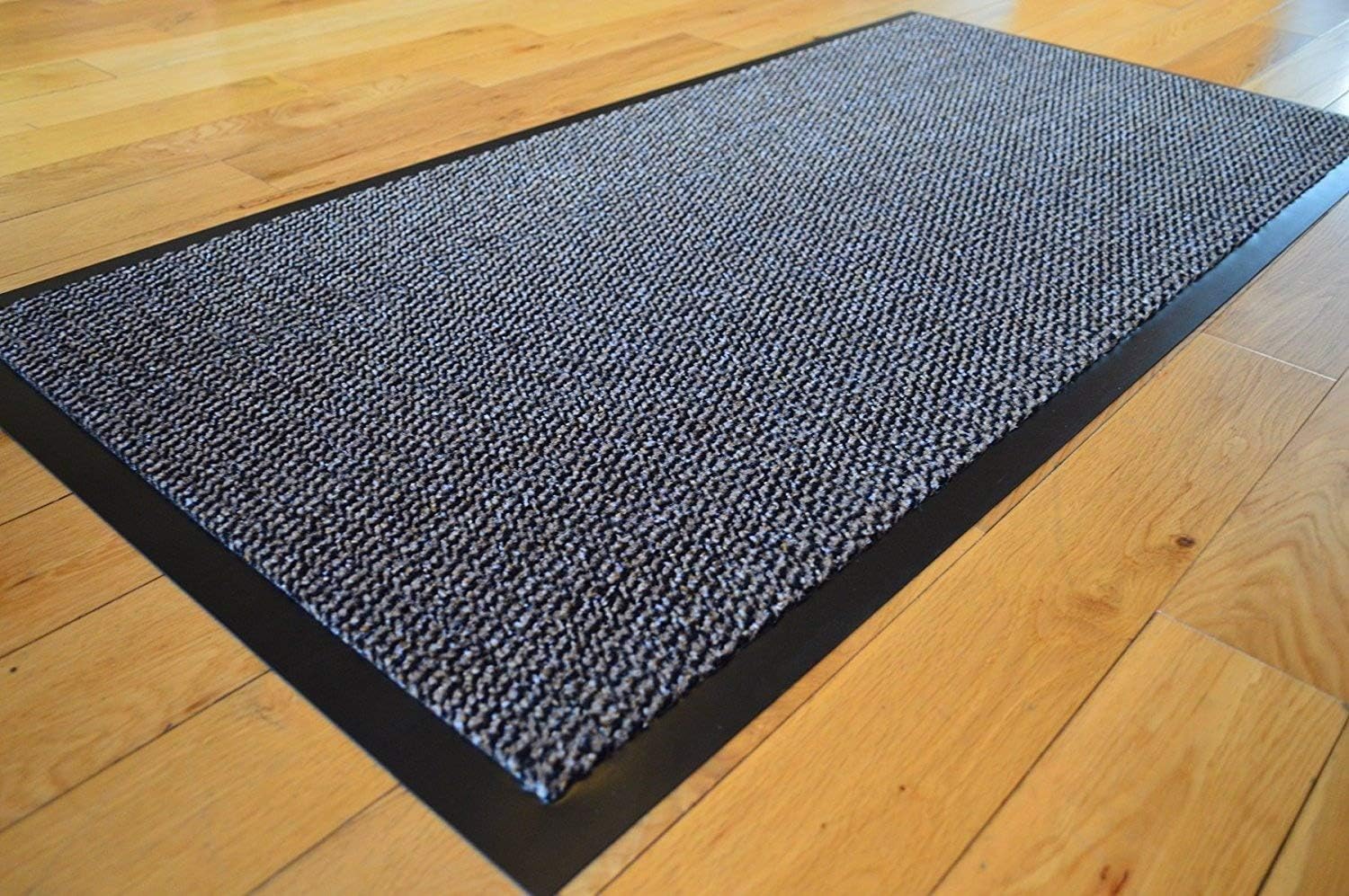 Abaseen GREY HEAVY DUTY NON SLIP RUBBER BARRIER RUG SMALL MEDIUM EXTRA