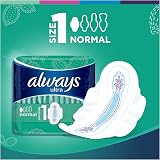 Always Ultra Normal with Wings Sanitary Towels 56 Count Normal Size 1 view 6