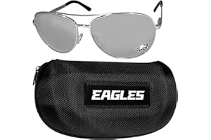Siskiyou Arizona Cardinals Aviator Sunglasses and Zippered Carrying Case