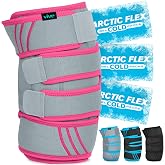 Vive Knee Ice Pack Wrap - Cold/Hot Gel Compression Brace for Pain Relief | Strap for Arthritis Pain, Tendonitis, ACL, Athletic Injury, Osteoarthritis, Women, Men, Running, Meniscus, Patella, Surgery