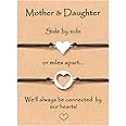 MANVEN Daughter Mom Teen Girls Mother Daugther Bracelets Birthday Gifts for Mom Matching Heart Bracelet