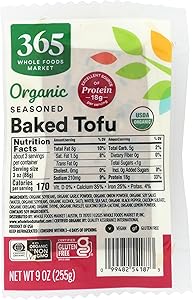 365 by Whole Foods Market Organic Lightly Seasoned Baked Tofu, 9 OZ