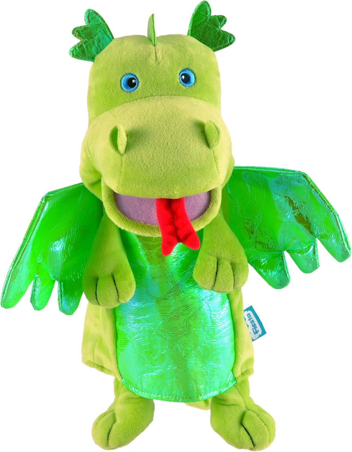 Tellatale- Marioneta dragón verde, Color assorted colours lime green (T-2186) , color/modelo surtido