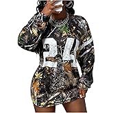 RoseSeek Women's Camo Jersey Shirts Oversized Tshirts Number Graphic Tees Y2k Long Sleeve Y2K Sports Streetwear