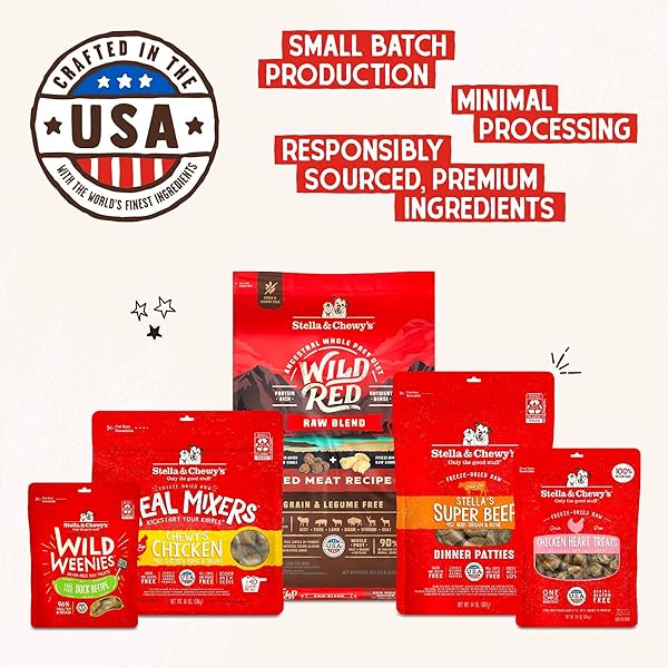 STELLA & CHEWY’S GRASS FED BEEF & LAMB SHREDRS – PREMIUM DOG FOOD POUCHES – PERFECT FOR PICKY EATERS – 12 PACK, 2.8OZ EACH