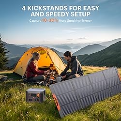 ZOUPW 200 Watt Portable Solar Panel for Power